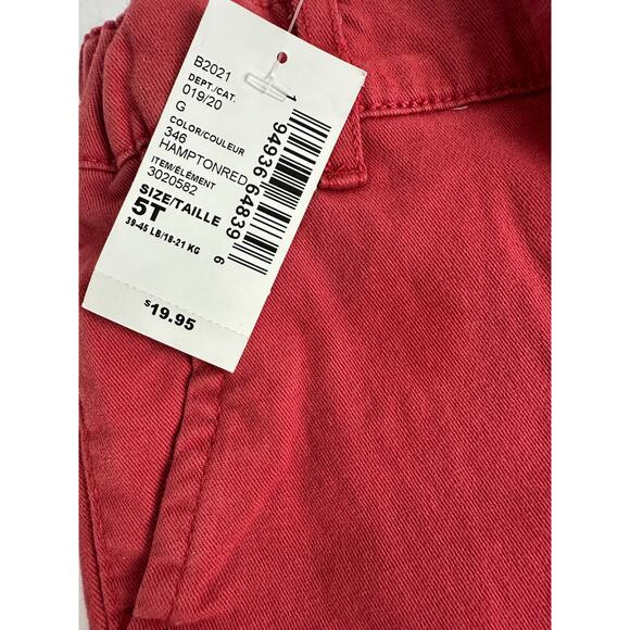 NWT The Children’s Place Boy’s Size 5T Chino Pants Lot of 2 Red and Maroon - Picture 7 of 8